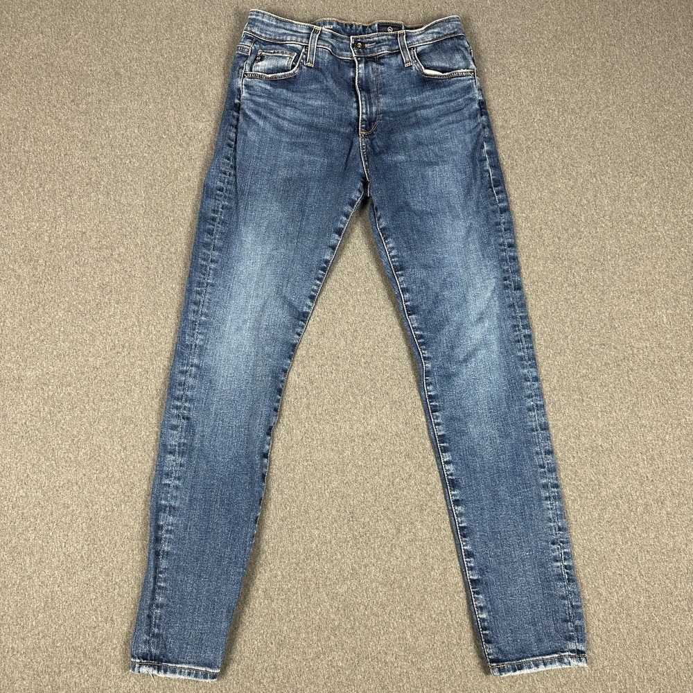AG Adriano Goldschmied Farrah High Rise Skinny Ankle Jeans Womens 27R Blue